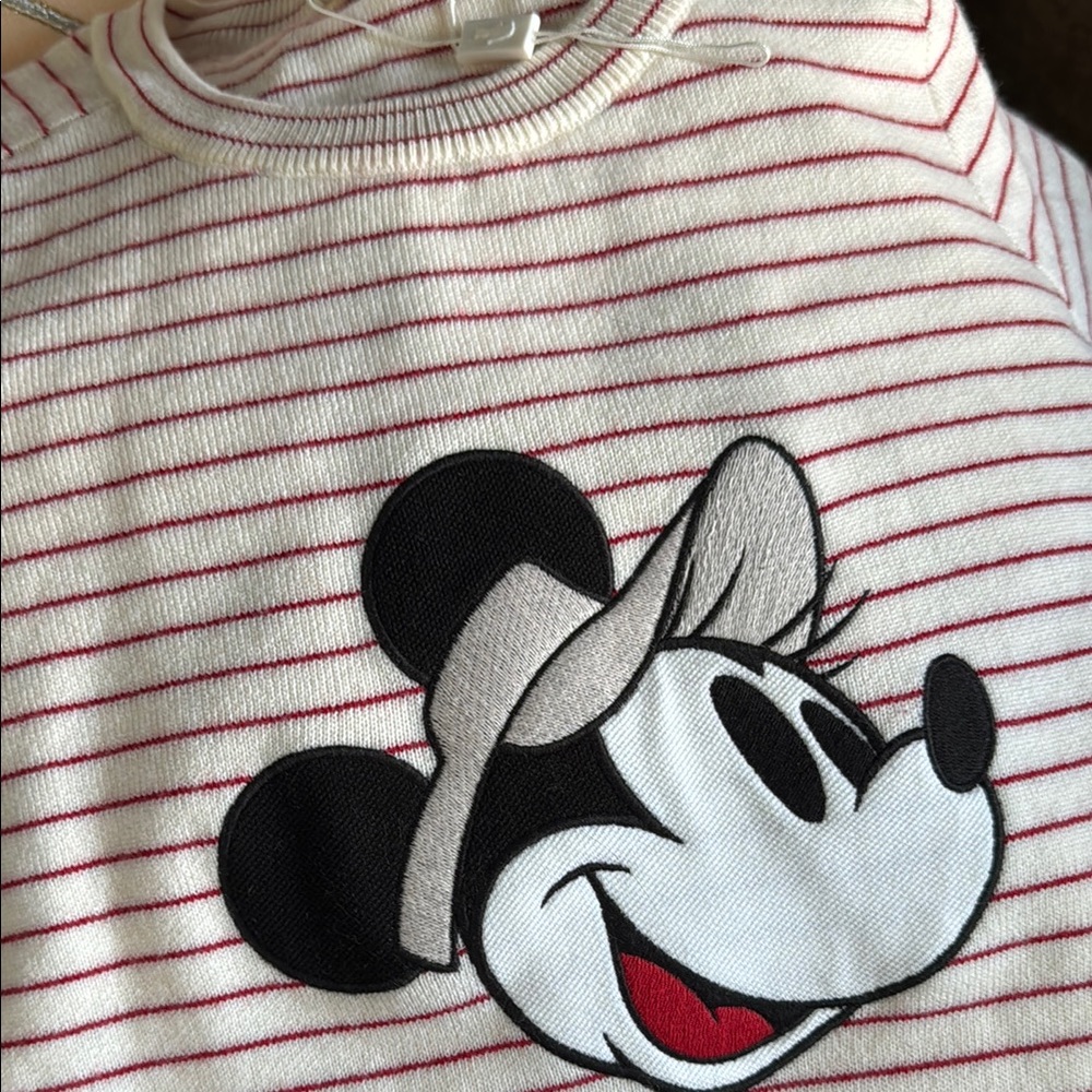 Lacoste Disney Mickey Mouse Striped sweater - Red and White